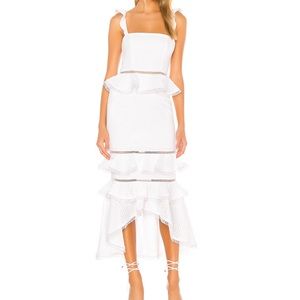 Haze midi dress in Ivory
